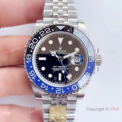 UN factory Rolex GMT Master ii Jubilee 126710 904L Swiss 3285 Watch 40mm